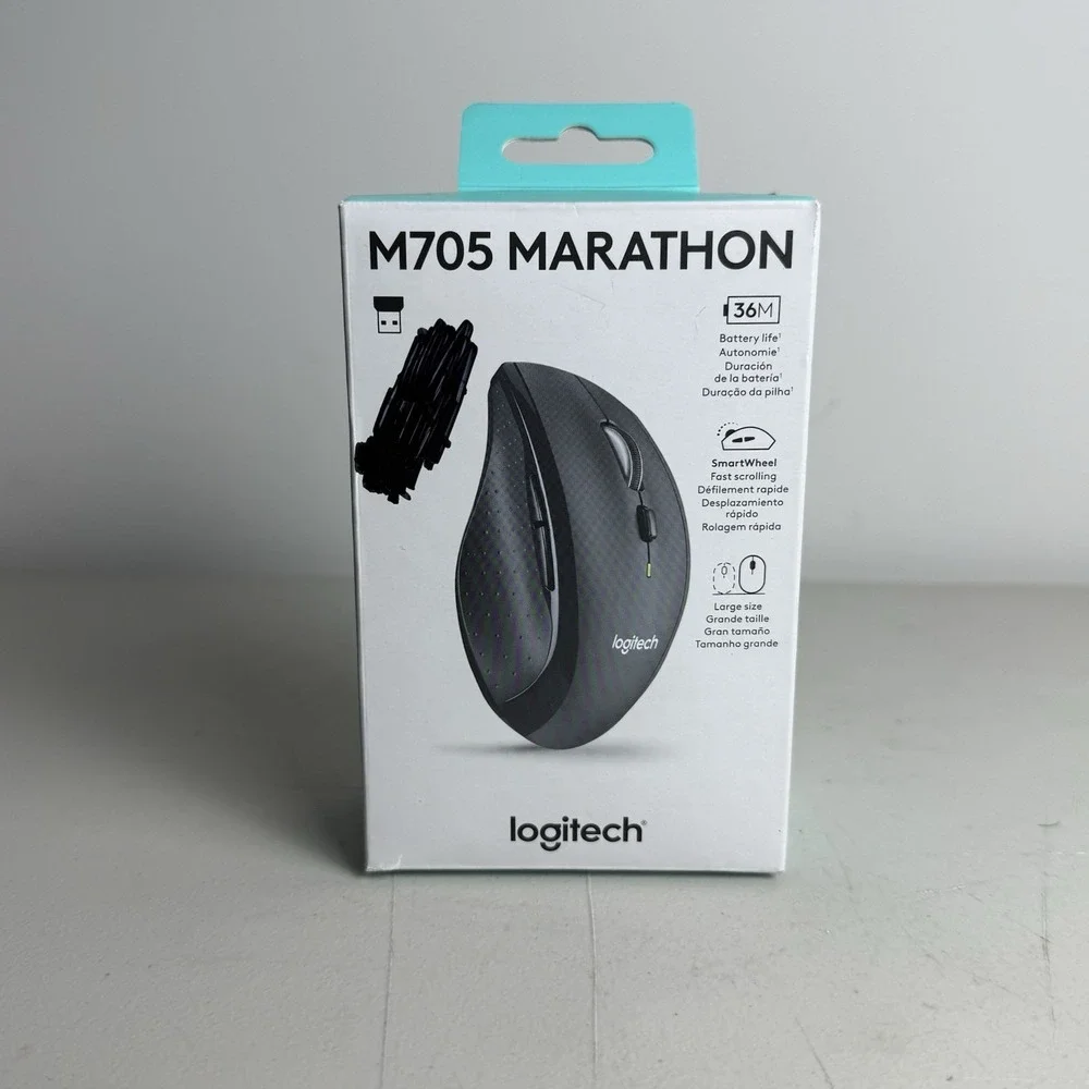 Authentic Logitech Marathon M705 Wireless Mouse (910-001935)